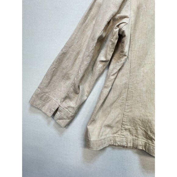 Talbots Womens Linen Blend Blazer Jacket Sze18 Beige Casual Button Front Pockets - Picture 11 of 11